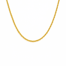 Sterling Silver Yellow Gold Rolo 18 Inch Chain