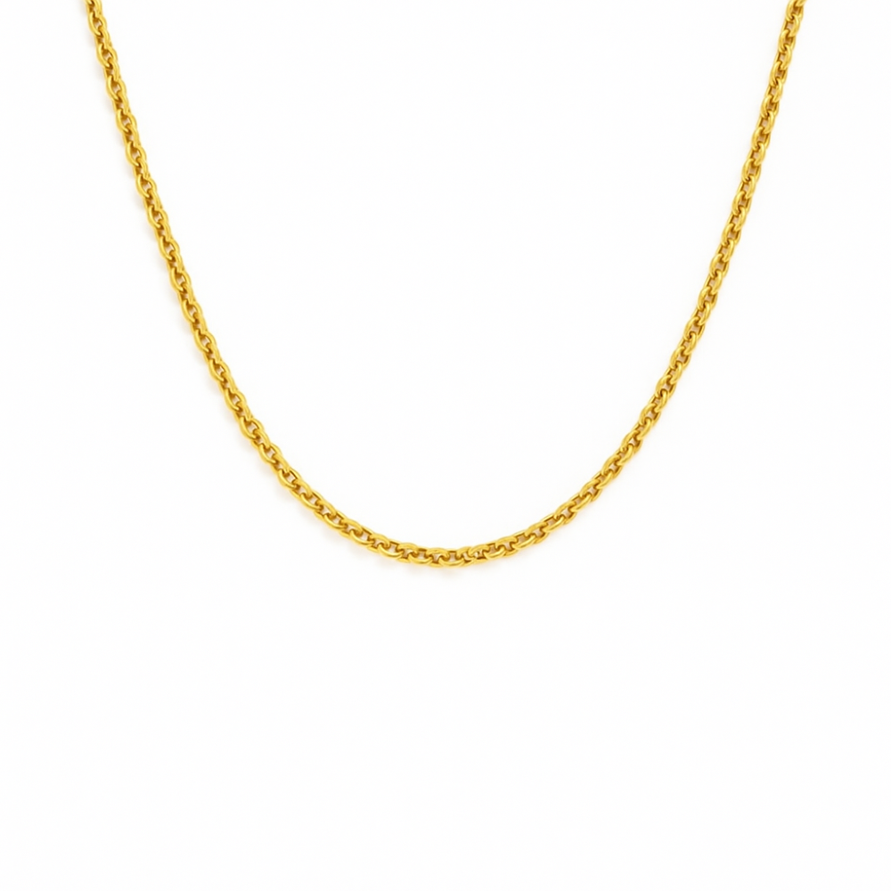 8.14.7574-sterling-silver-gold-plated-18-inch-rolo-chain-front-image 8.14.7574-sterling-silver-gold-plated-18-inch-rolo-chain-front-image