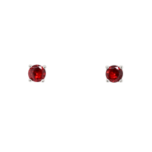 Sterling Silver January CZ Stud Earrings