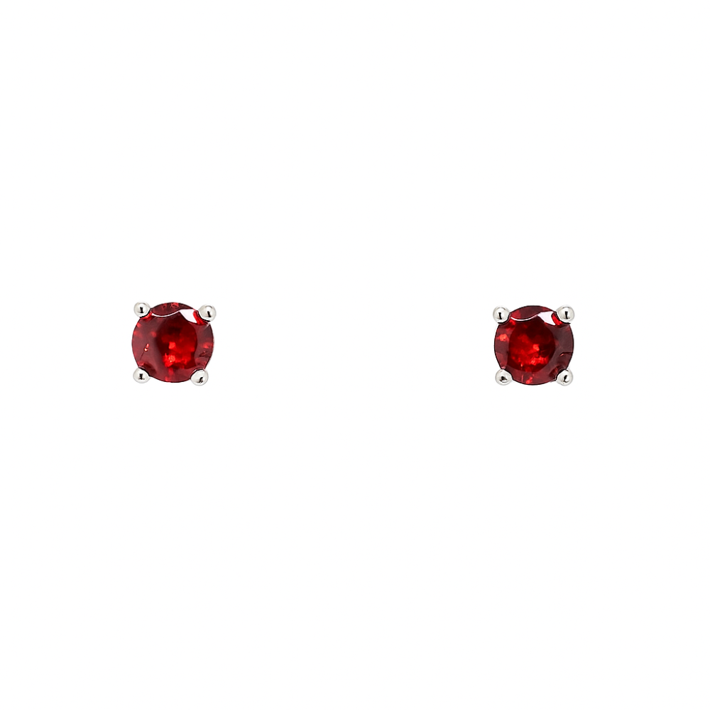 8.59.1690-sterling-silver-garnet-colour-cz-4-claw-ring-January-stud-earrings-main-image 8.59.1690-sterling-silver-garnet-colour-cz-4-claw-ring-January-stud-earrings-main-image