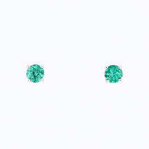 Sterling Silver June CZ Stud Earrings