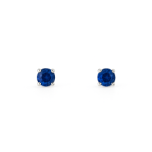 Sterling Silver September CZ Stud Earrings