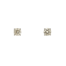 Sterling Silver November CZ Stud Earrings