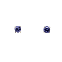 Sterling Silver December CZ Stud Earrings