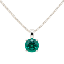 Sterling Silver June CZ Birthstone Pendant