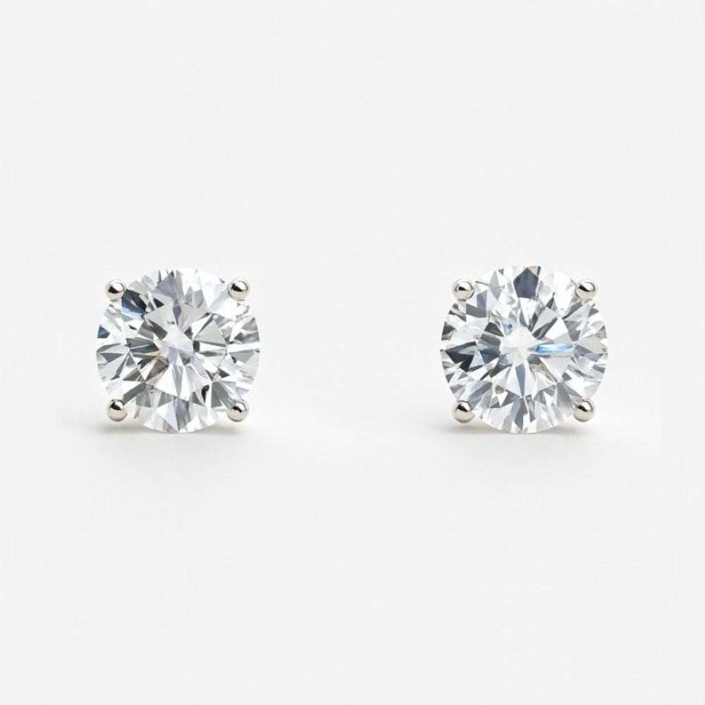 9150E100LG-18Y-18ct-yellow-gold-1.00ct-lab-diamond-earrings-front-main-image
