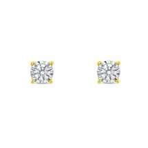 9ct Yellow Gold 0.18ct Diamond Stud Earrings