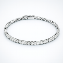 9ct White Gold 5.00ct Lab Diamond Tennis Bracelet