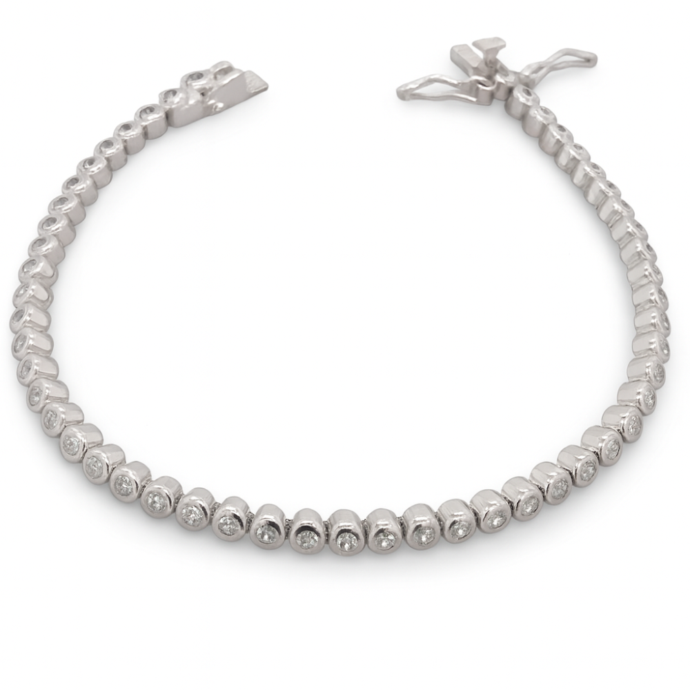 BR005361-sterling-silver-round-cz-bezel-set-tennis-style-bracelet-front-image
