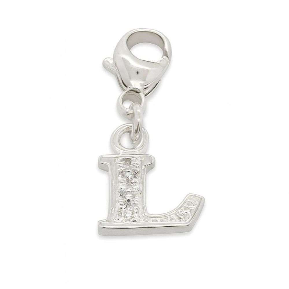 BU0400-L-sterling-silver-cz-set-letter-L-initial-charm-front-image BU0400-L-sterling-silver-cz-set-letter-L-initial-charm-front-image