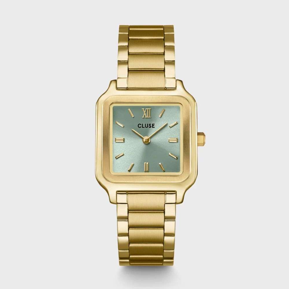 CW11909 Gracieuse Watch Steel Sage Green Gold Colour front image CW11909 Gracieuse Watch Steel Sage Green Gold Colour front image