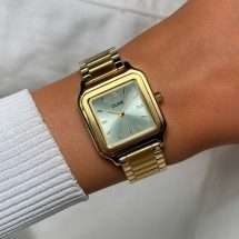 Cluse Gracieuse Sage Green Dial Gold Watch CW11909