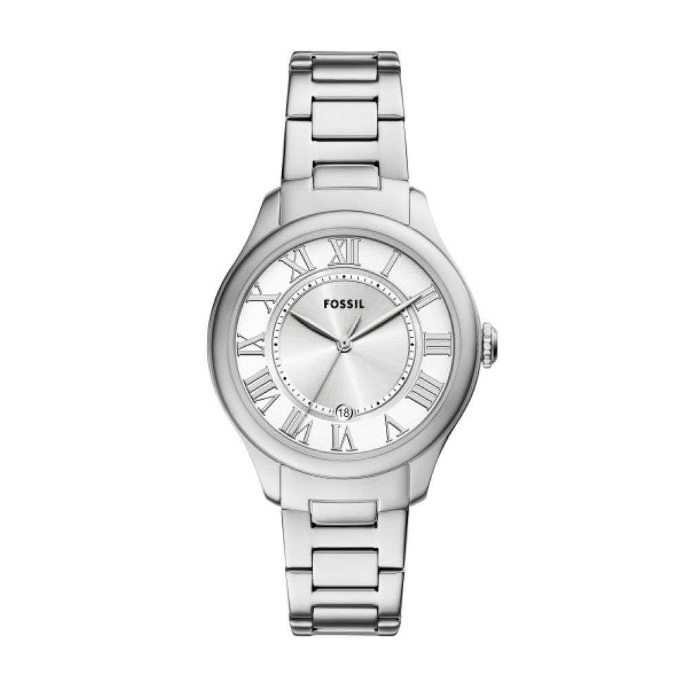 ES5393 Fossil Womens Gilmore Steel Silver Dial Analogue Watch front image