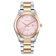 Citizen Womens Gold Steel Diamond Watch EW2706-58X