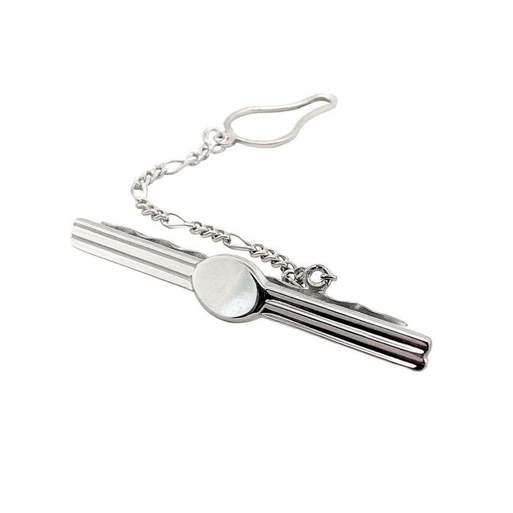 GL1554-sterling-silver-tie-bar-with-safety-chain-left-image GL1554-sterling-silver-tie-bar-with-safety-chain-left-image