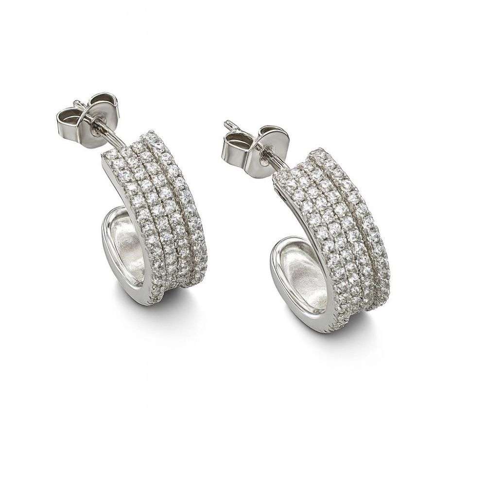 GVE658-sterling-silver-4-row-cz-set-pave-half-hoop-earrings-front-image- GVE658-sterling-silver-4-row-cz-set-pave-half-hoop-earrings-front-image-