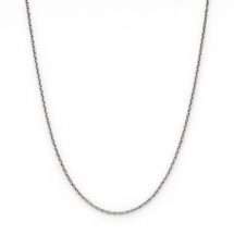 Sterling Silver Oxidised 2mm Wide Belcher 61cm Chain