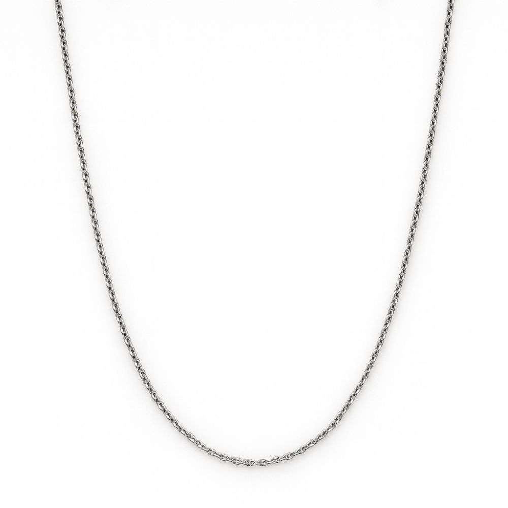 L6950-61 Sterling silver 61cm long 2mm wide belcher link chain front image L6950-61 Sterling silver 61cm long 2mm wide belcher link chain front image