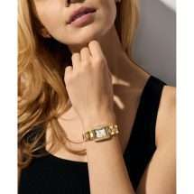 Michael Kors Womens Emery CZ Set Gold Watch MK4867