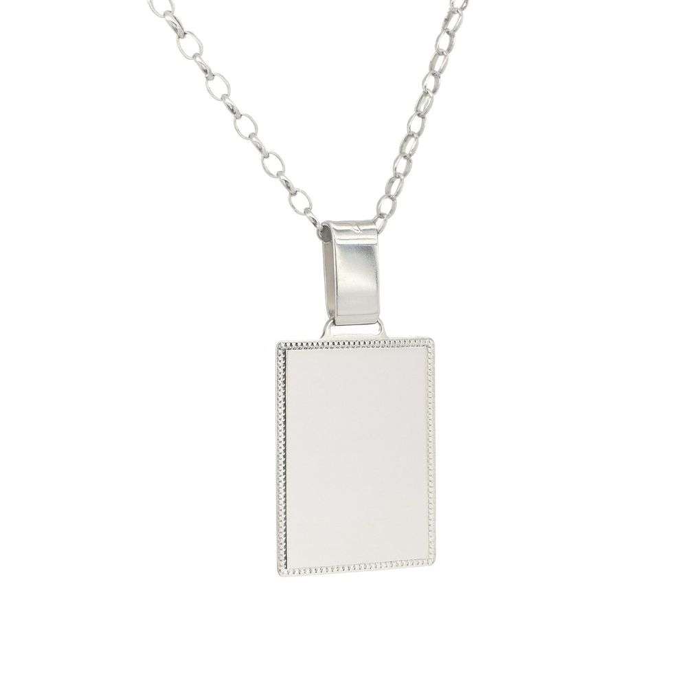 PD234-sterling-silver-engraveable-rectangular-shaped-disk-on-adjustable-chain-front-image