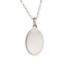Sterling Silver Solid Oval Disk Belcher Link Chain