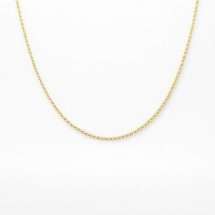 Sterling Silver Gold Plated 2mm Wide Belcher 41cm Chain