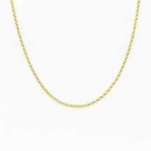Sterling Silver Gold Plated 2mm Wide Belcher 46cm Chain