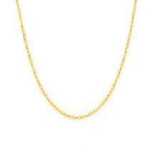 Sterling Silver Gold Plated 2mm Wide Belcher 56cm Chain
