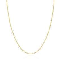 Sterling Silver Gold Plated 2mm Wide Belcher 70cm Chain