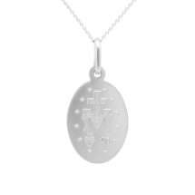 Sterling Silver Medium Miraculas Medal And Chain