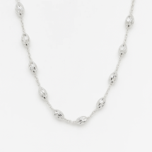 Sterling Silver 18 Inch Diamond Cut Bell Chain