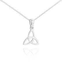 Sterling Silver Celtic Trinity Knot Pendant And Chain