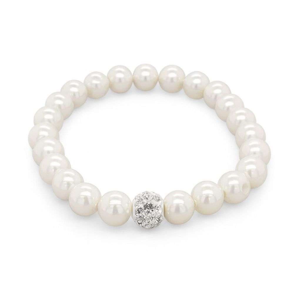SBR088A-Expandable-childs-pearl-cz-ball-bracelet-front-image
