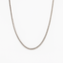 Sterling Silver Solid 18 Inch Snake Link Chain