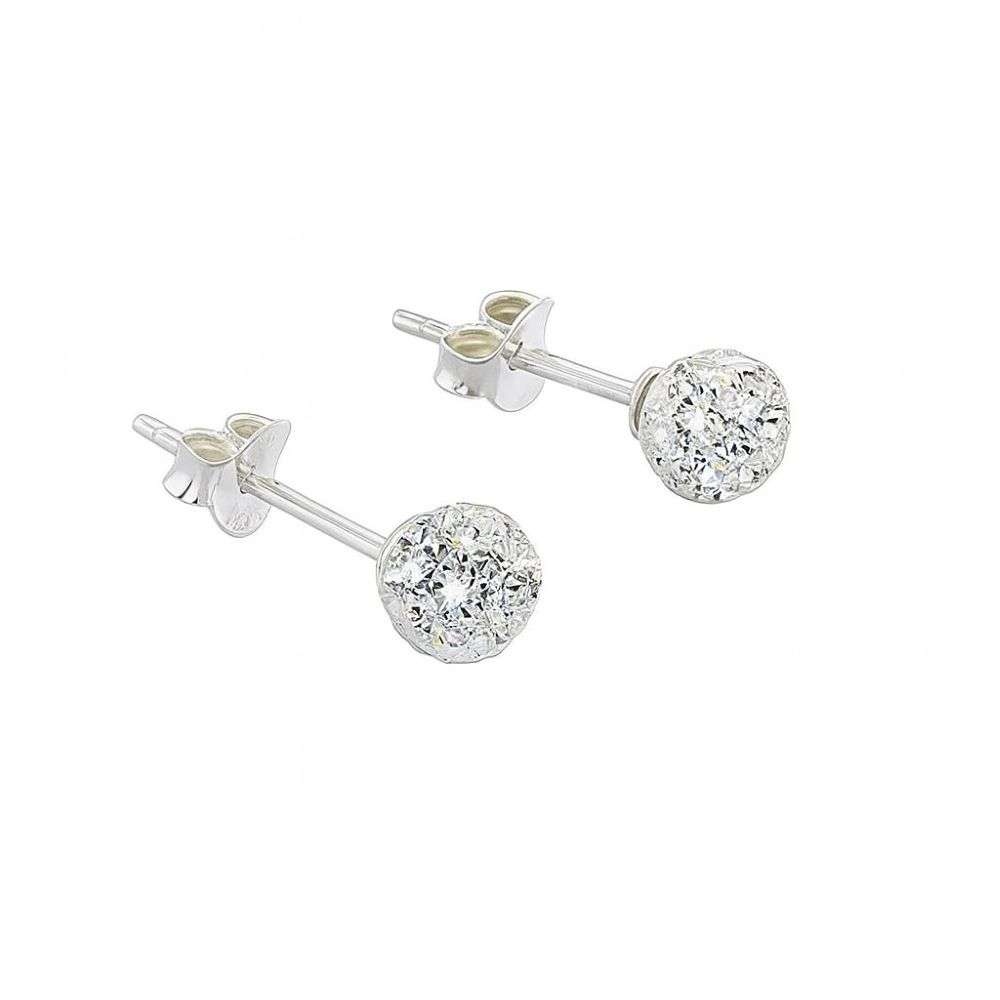 SE014A-sterlig-silver-sparkle-ball-kids-earrings-front-right-image
