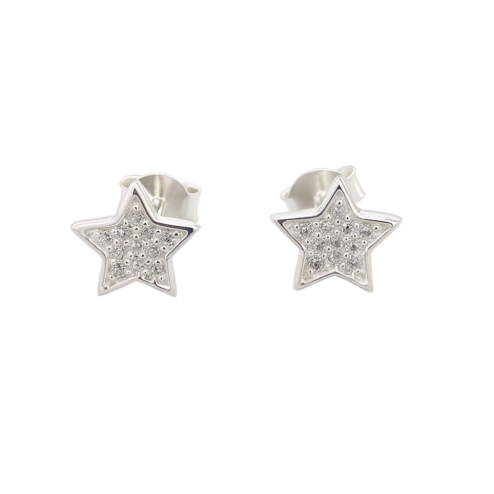 SE646A-sterling-silver-pave-cz-set-kids-star-stud-earrings-front-image