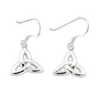 Sterling Silver Trinity Knot German Wire Drop Earring