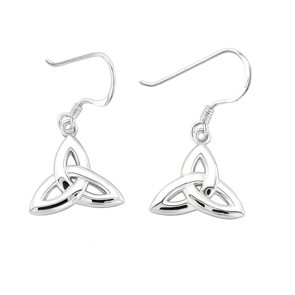 SE667A-sterling-silver-trinity-knot-Irish-drop-earring-wire-top-flat-image SE667A-sterling-silver-trinity-knot-Irish-drop-earring-wire-top-flat-image