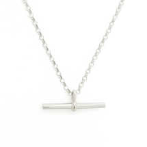 Sterling Silver Belcher 18 Inch T-Bar Chain