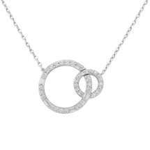 9ct Gold 0.29cts Diamond Circles Necklace