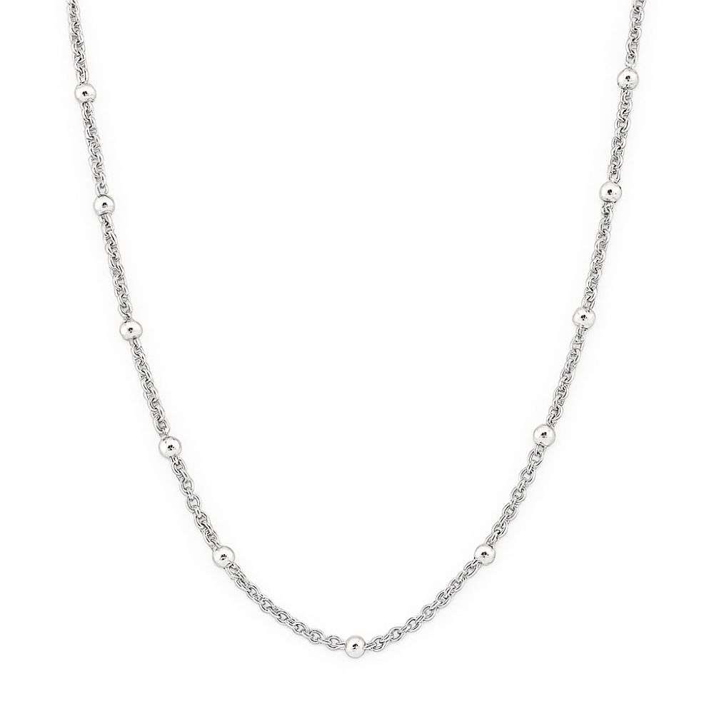 r9888-61-Sterling-Silver-Curb-And-Bobble-Long-Chain-front-image r9888-61-Sterling-Silver-Curb-And-Bobble-Long-Chain-front-image
