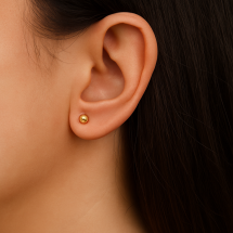 9ct Yellow Gold 4mm Ball Earrings