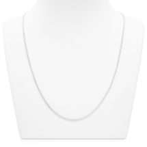 Sterling Silver Spiga Link Adjustable 20 Inch Chain