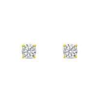 9ct Yellow Gold 0.15ct Diamond Stud Earrings