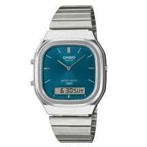 Casio Steel Green Dual Display Retro Watch AQ-240E-3AEF