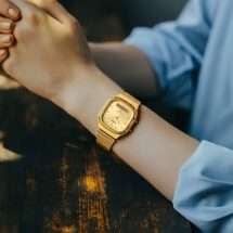 Casio Gold Dial Dual Display Retro Watch AQ-240EG-9AEF