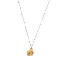 Chlobo Sterling Silver Gold Elephant Necklace GMNDC406