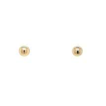 9ct Yellow Gold 3mm Polished Button Shape Stud Earrings