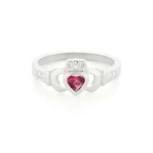 Cailin Sterling Silver Claddagh ring July