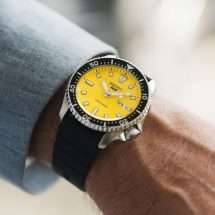 Seiko 5 Redux Ki-Iro Yellow Dial Divers Style Watch SRPL87K1